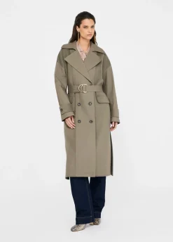 Liu Jo Trench-coat en laine à double boutonnage|Femme Manteaux