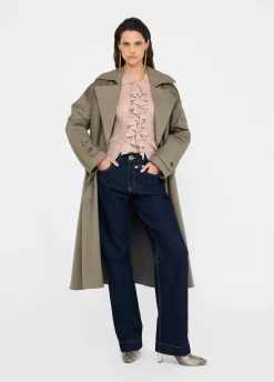 Liu Jo Trench-coat en laine à double boutonnage|Femme Manteaux