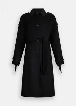 Liu Jo Trench-coat en laine avec franges|Femme Manteaux