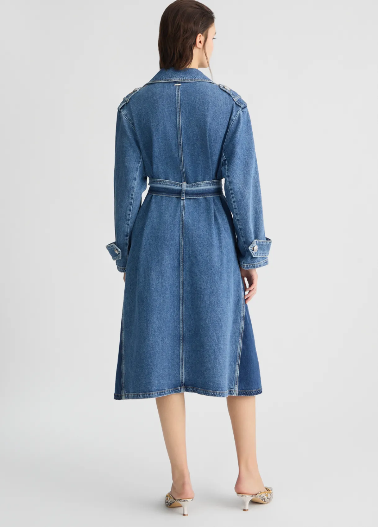 Liu Jo Trench-coat en toile denim|Femme Manteaux|Vestes