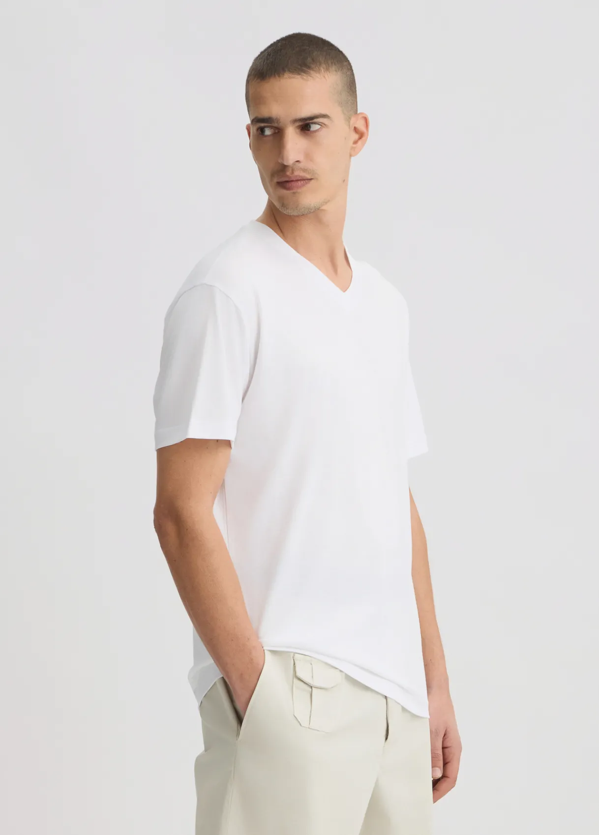 Liu Jo T-shirt à col en V|Homme Polos Et T-Shirts