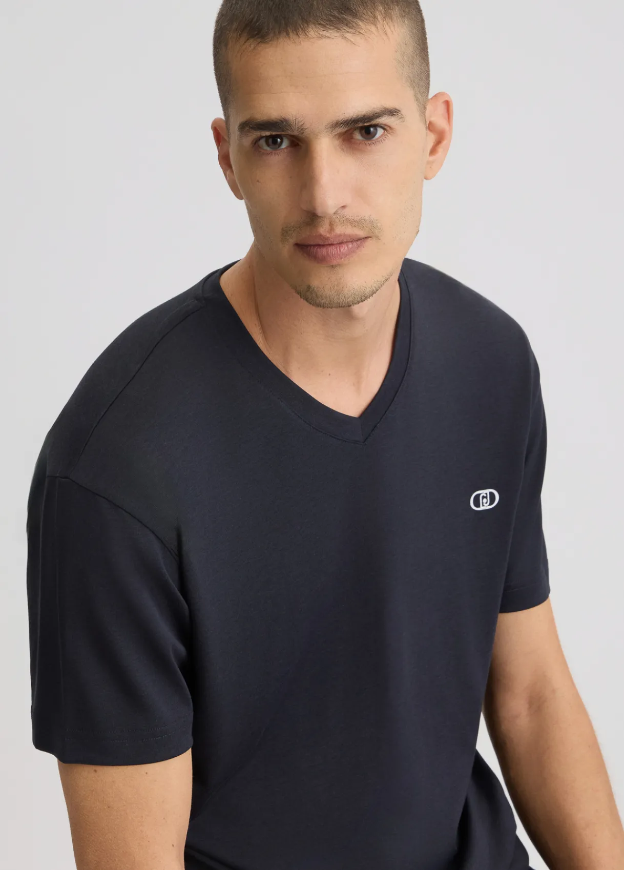 Liu Jo T-shirt à col en V|Homme Polos Et T-Shirts