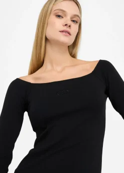 Liu Jo T-shirt à épaules dénudées en coton|Femme T-Shirts Et Tops