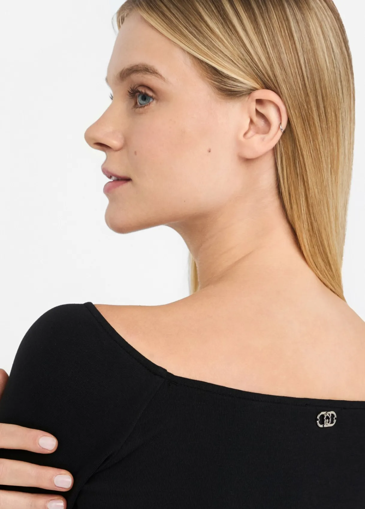 Liu Jo T-shirt à épaules dénudées en coton|Femme T-Shirts Et Tops