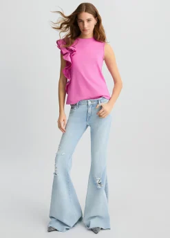 Liu Jo T-shirt à volants|Femme T-Shirts Et Tops