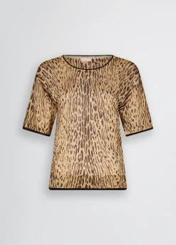 Liu Jo T-shirt animalier en maille|Femme Mailles