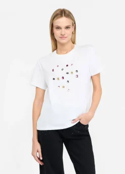 Liu Jo T-shirt avec applications|Femme T-Shirts Et Tops