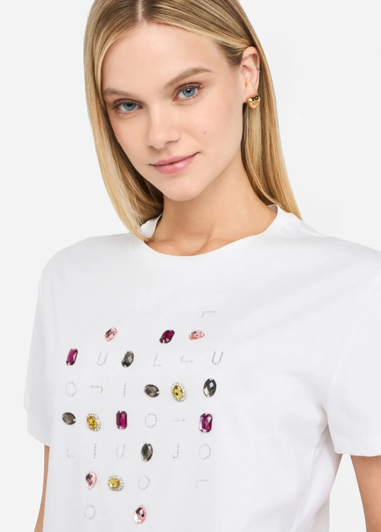 Liu Jo T-shirt avec applications|Femme T-Shirts Et Tops