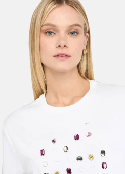 Liu Jo T-shirt avec applications|Femme T-Shirts Et Tops