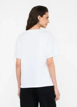 Liu Jo T-shirt avec broderie et strass|Femme T-Shirts Et Tops
