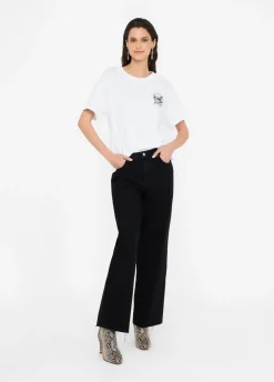 Liu Jo T-shirt avec broderie et strass|Femme T-Shirts Et Tops