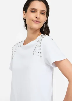 Liu Jo T-shirt avec broderies de pierres|Femme T-Shirts Et Tops