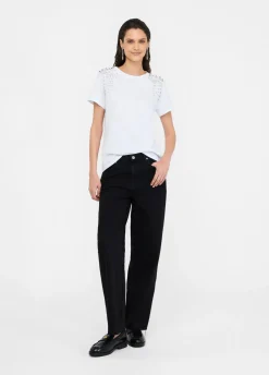 Liu Jo T-shirt avec broderies de pierres|Femme T-Shirts Et Tops