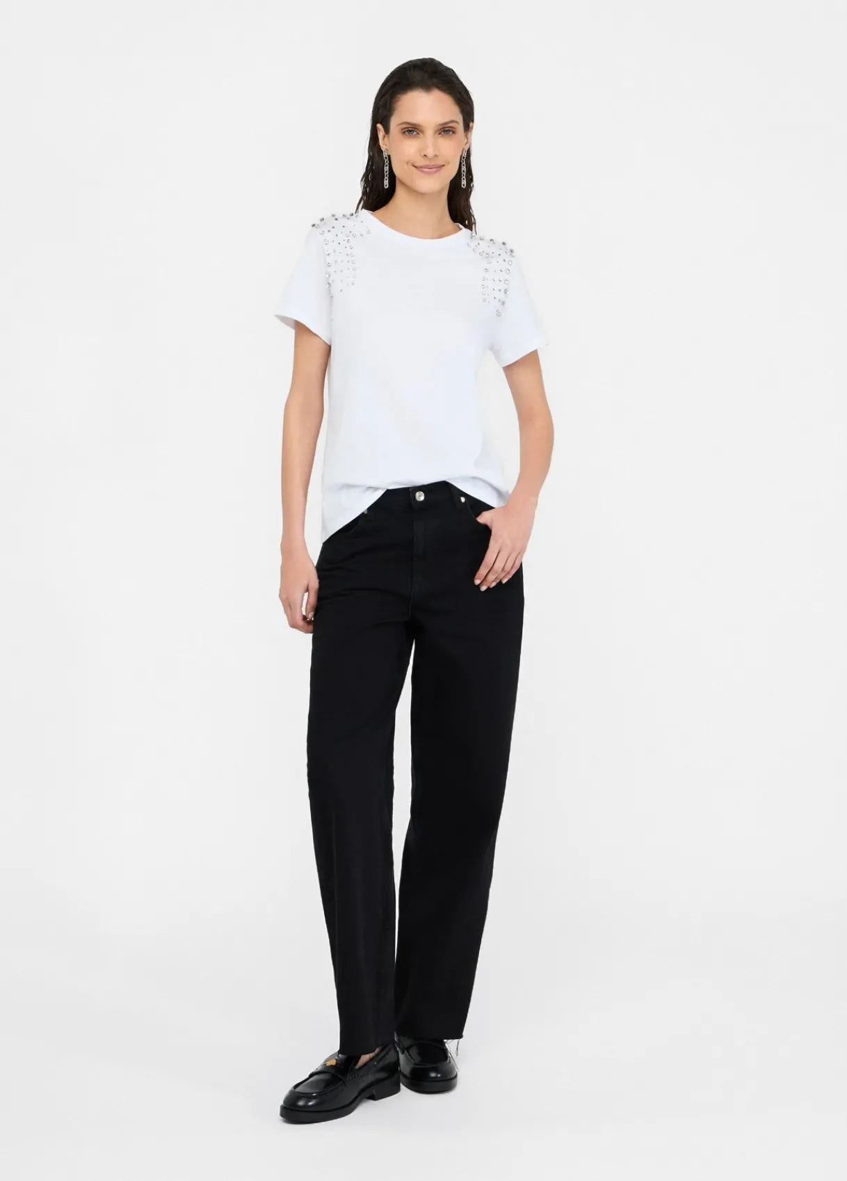 Liu Jo T-shirt avec broderies de pierres|Femme T-Shirts Et Tops