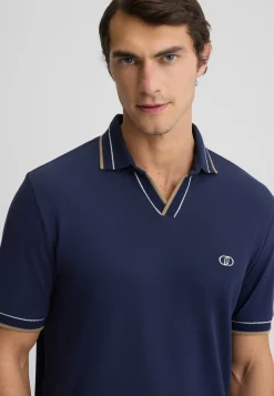 Liu Jo T-shirt avec col cubain|Homme Polos Et T-Shirts