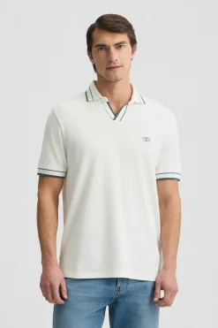 Liu Jo T-shirt avec col cubain|Homme Polos Et T-Shirts