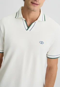Liu Jo T-shirt avec col cubain|Homme Polos Et T-Shirts