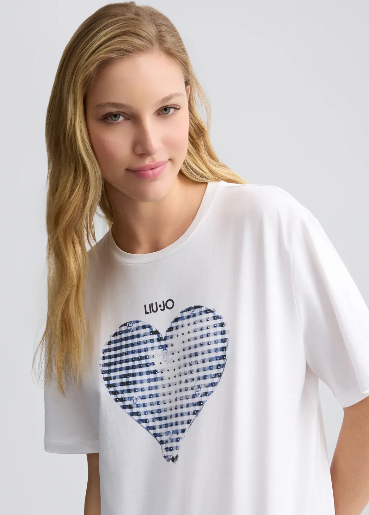 Liu Jo T-shirt avec cœur et strass|Femme T-Shirts Et Tops
