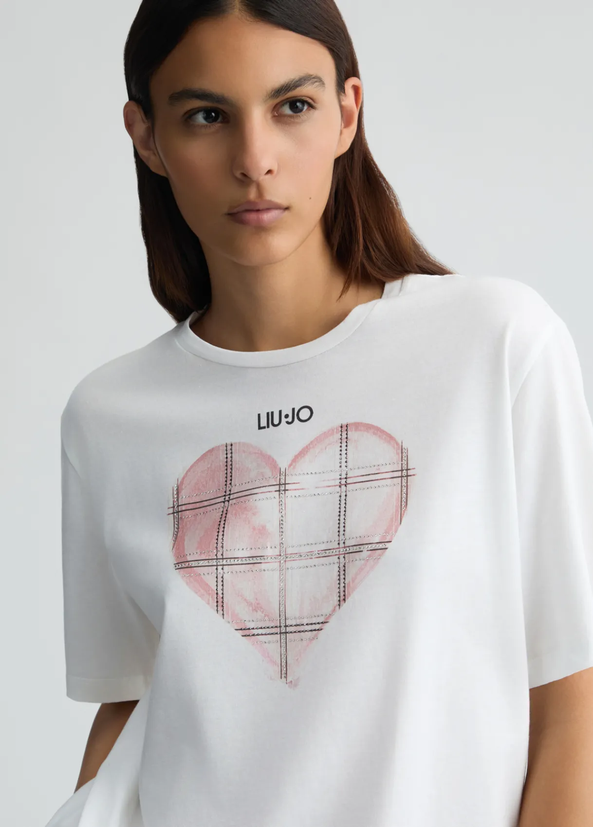 Liu Jo T-shirt avec cœur et strass|Femme T-Shirts Et Tops