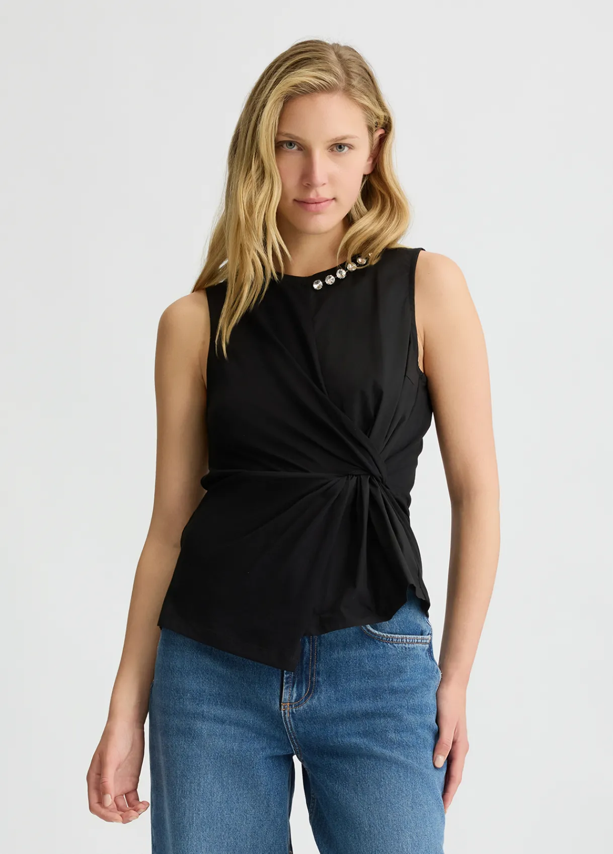 Liu Jo T-shirt avec drapé|Femme T-Shirts Et Tops