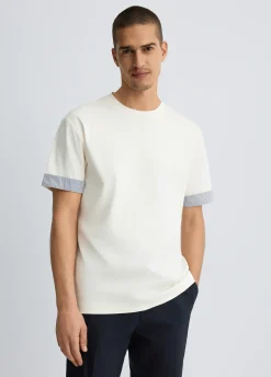 Liu Jo T-shirt avec détails en popeline|Homme Polos Et T-Shirts