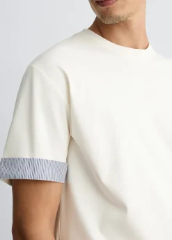 Liu Jo T-shirt avec détails en popeline|Homme Polos Et T-Shirts