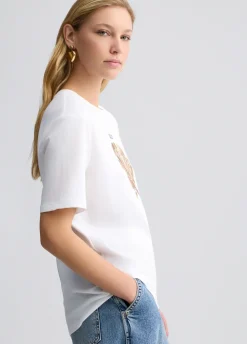 Liu Jo T-shirt avec fleurs animalier|Femme T-Shirts Et Tops
