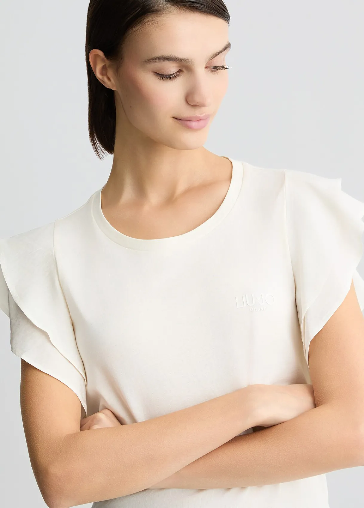 Liu Jo T-shirt avec fronces|Femme T-Shirts Et Tops