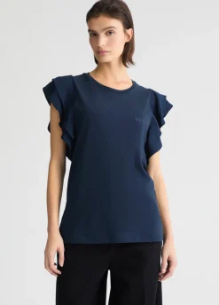 Liu Jo T-shirt avec fronces|Femme Vêtements De Sport|T-Shirts Et Tops