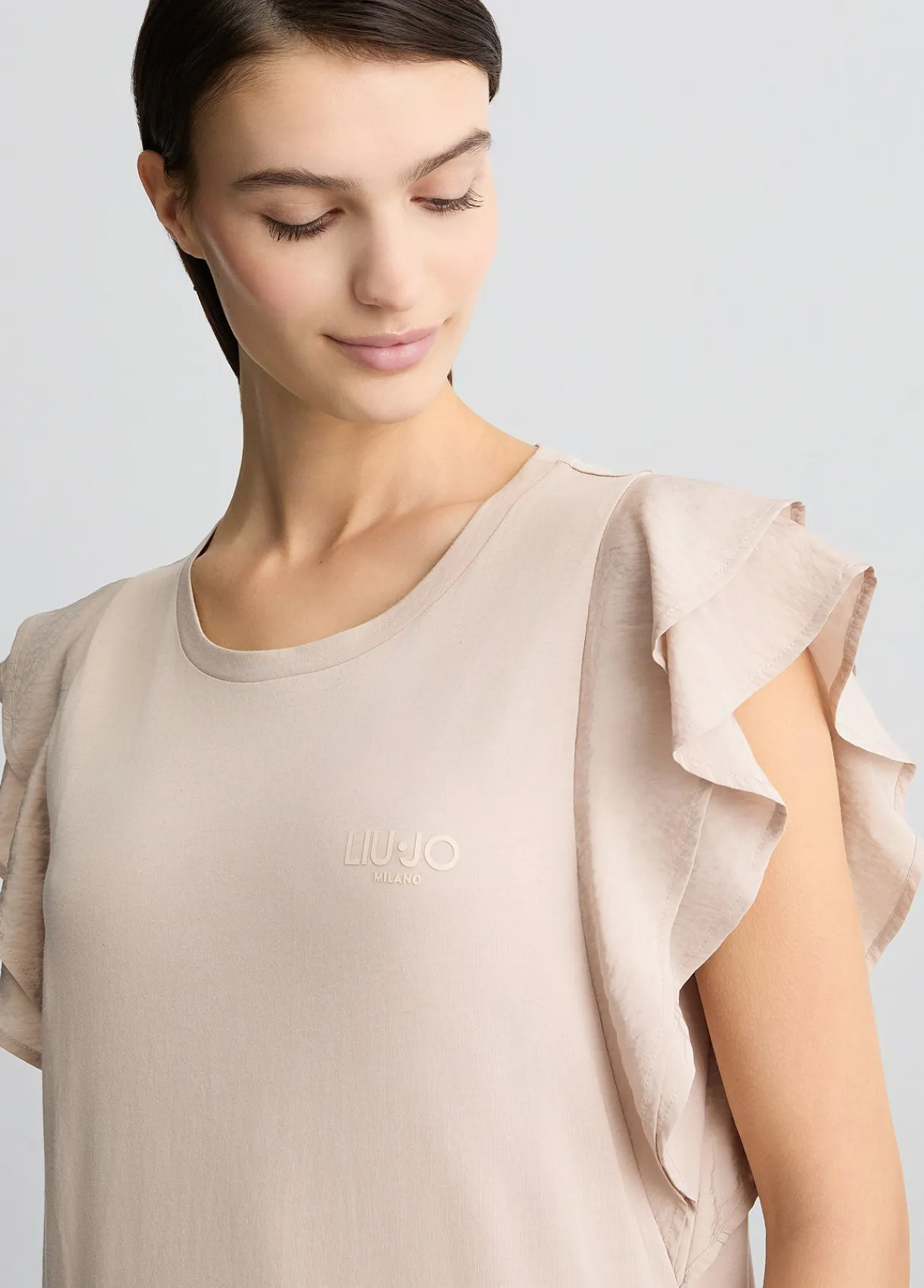Liu Jo T-shirt avec fronces|Femme Vêtements De Sport|T-Shirts Et Tops