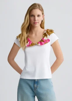 Liu Jo T-shirt avec fronces imprimé|Femme T-Shirts Et Tops