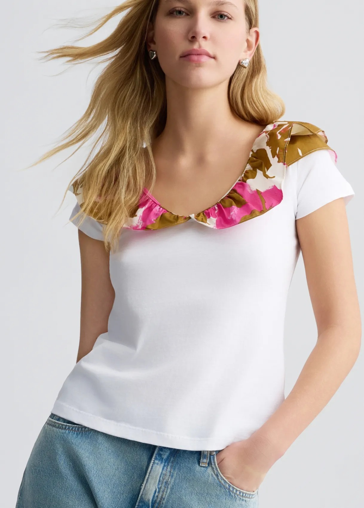 Liu Jo T-shirt avec fronces imprimé|Femme T-Shirts Et Tops