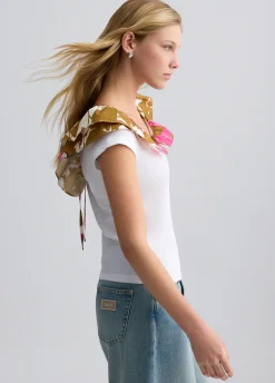 Liu Jo T-shirt avec fronces imprimé|Femme T-Shirts Et Tops