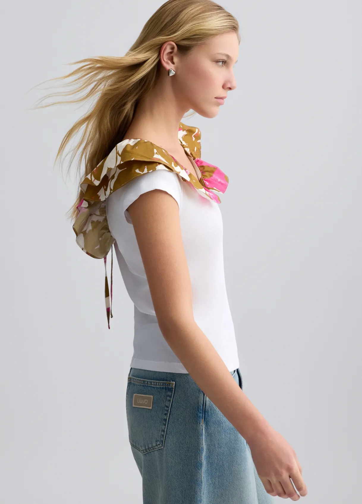 Liu Jo T-shirt avec fronces imprimé|Femme T-Shirts Et Tops