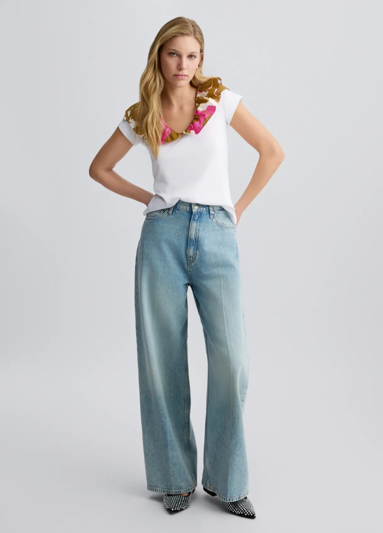 Liu Jo T-shirt avec fronces imprimé|Femme T-Shirts Et Tops