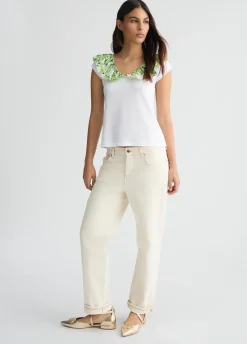 Liu Jo T-shirt avec fronces imprimé|Femme T-Shirts Et Tops