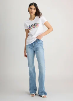 Liu Jo T-shirt avec imprimé à fleurs|Femme T-Shirts Et Tops