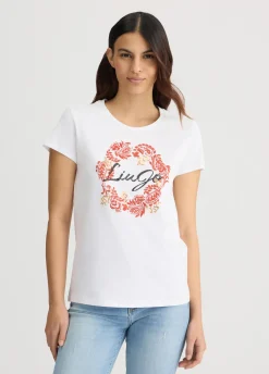 Liu Jo T-shirt avec imprimé à fleurs|Femme T-Shirts Et Tops