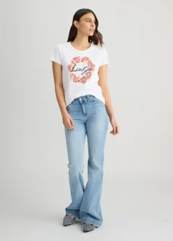 Liu Jo T-shirt avec imprimé à fleurs|Femme T-Shirts Et Tops