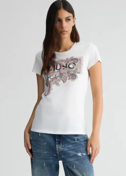 Liu Jo T-shirt avec imprimé à fleurs|Femme T-Shirts Et Tops