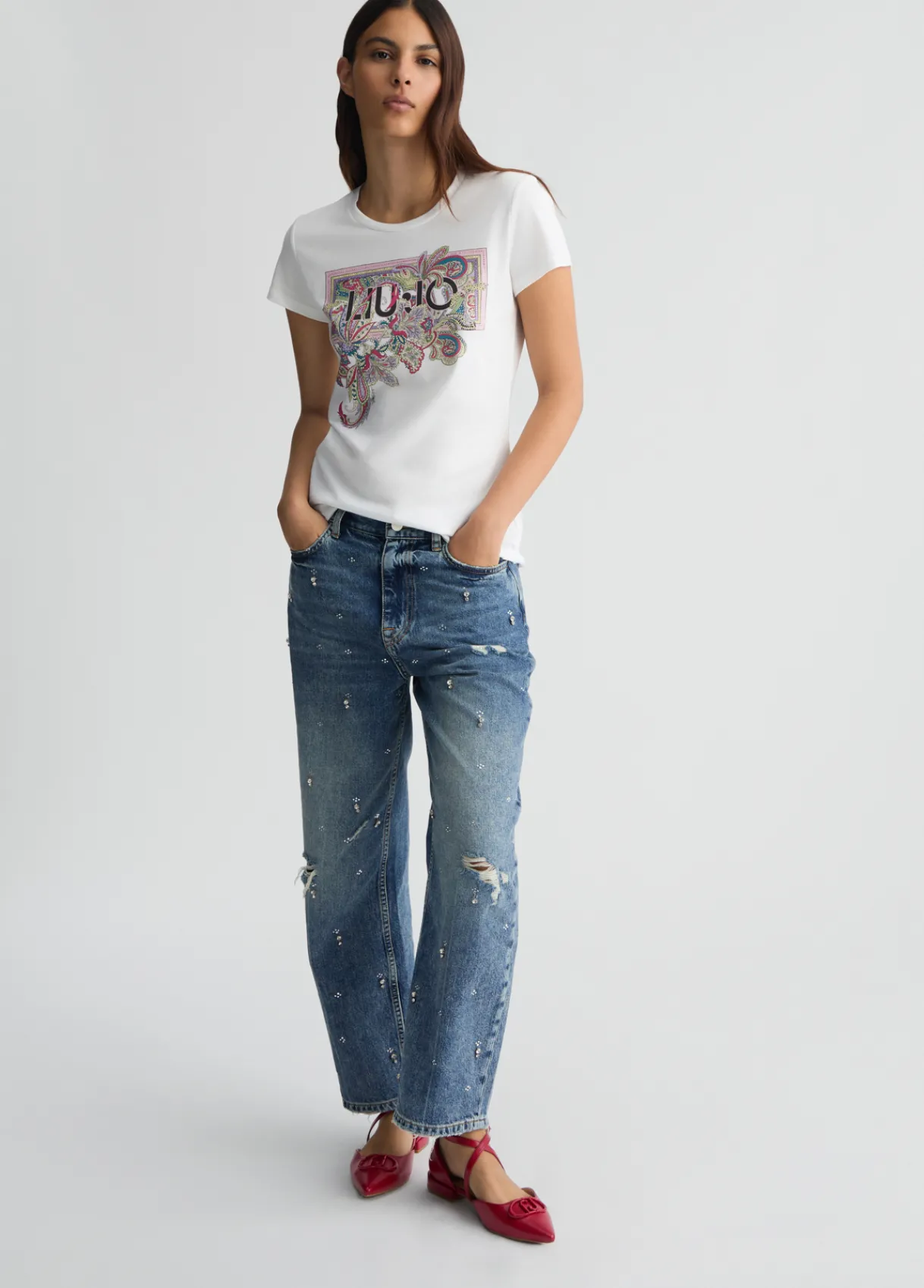 Liu Jo T-shirt avec imprimé à fleurs|Femme T-Shirts Et Tops