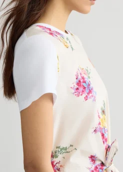 Liu Jo T-shirt avec imprimé et nœud|Femme T-Shirts Et Tops