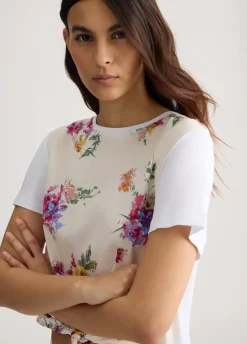 Liu Jo T-shirt avec imprimé et nœud|Femme T-Shirts Et Tops