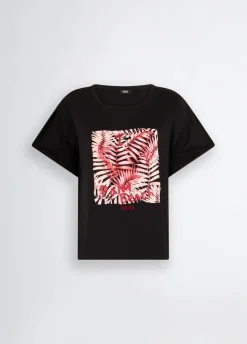 Liu Jo T-shirt avec imprimé et strass|Femme Mode Plage|T-Shirts Et Tops