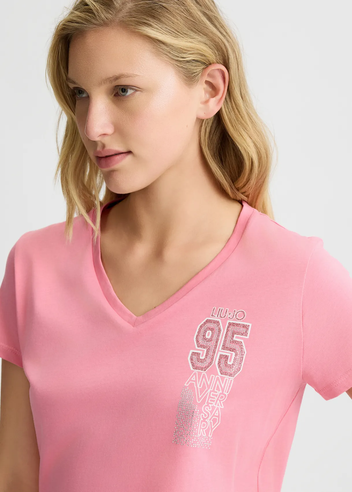 Liu Jo T-shirt avec imprimé et strass|Femme Vêtements De Sport|T-Shirts Et Tops