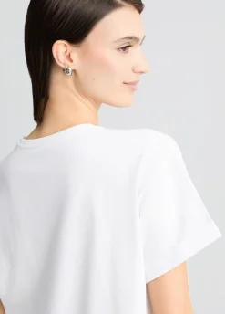 Liu Jo T-shirt avec imprimé et strass|Femme Mode Plage|T-Shirts Et Tops