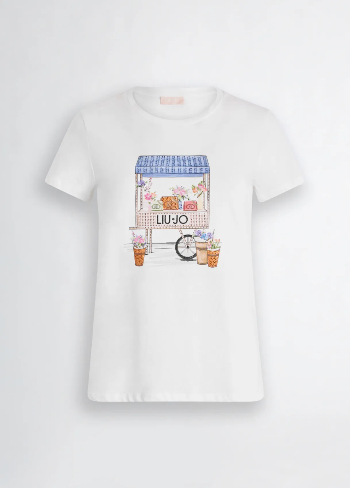 Liu Jo T-shirt avec imprimé et strass|Femme T-Shirts Et Tops