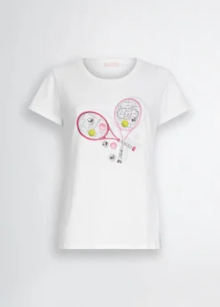 Liu Jo T-shirt avec imprimé et strass|Femme T-Shirts Et Tops