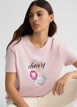 Liu Jo T-shirt avec imprimé et strass|Femme T-Shirts Et Tops