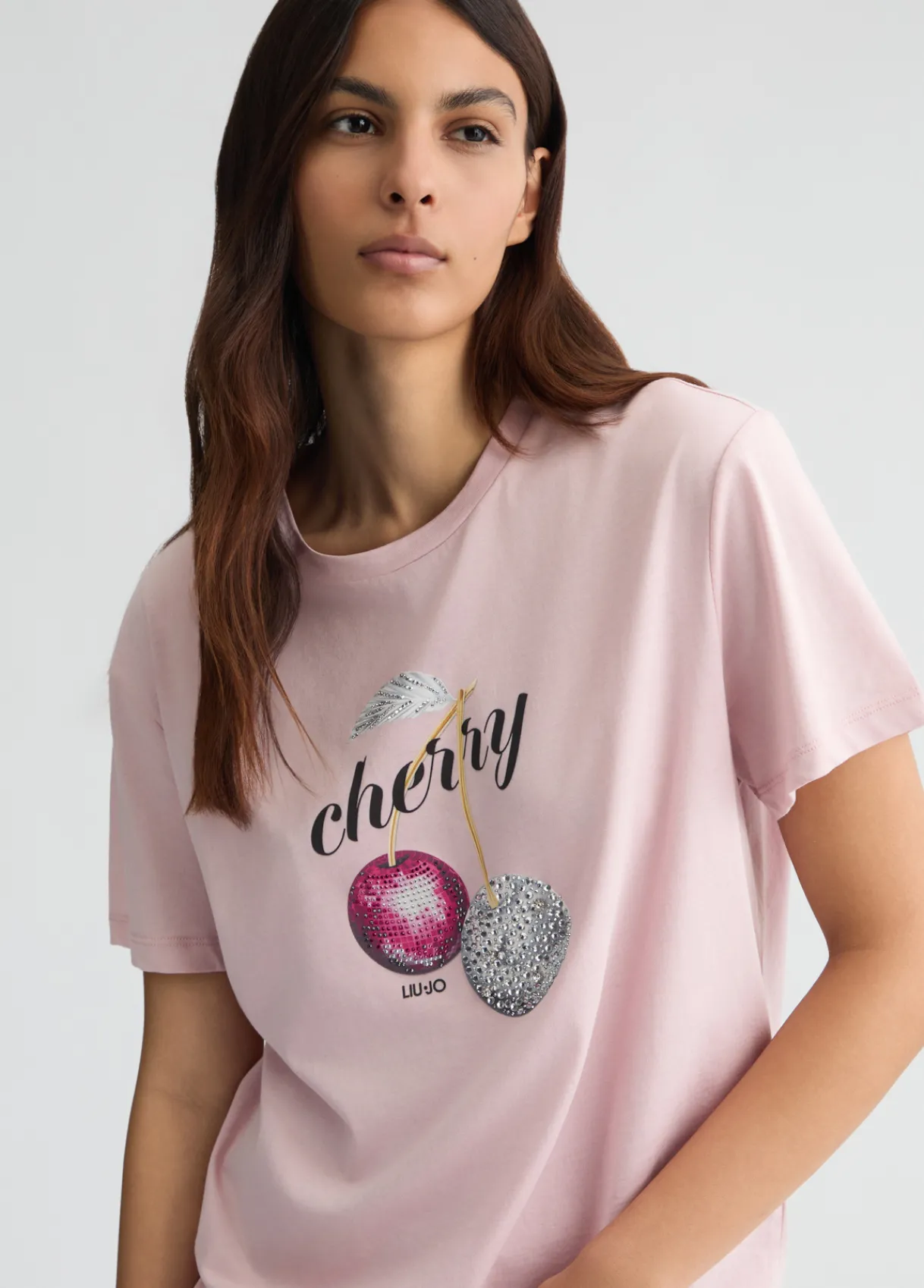 Liu Jo T-shirt avec imprimé et strass|Femme T-Shirts Et Tops